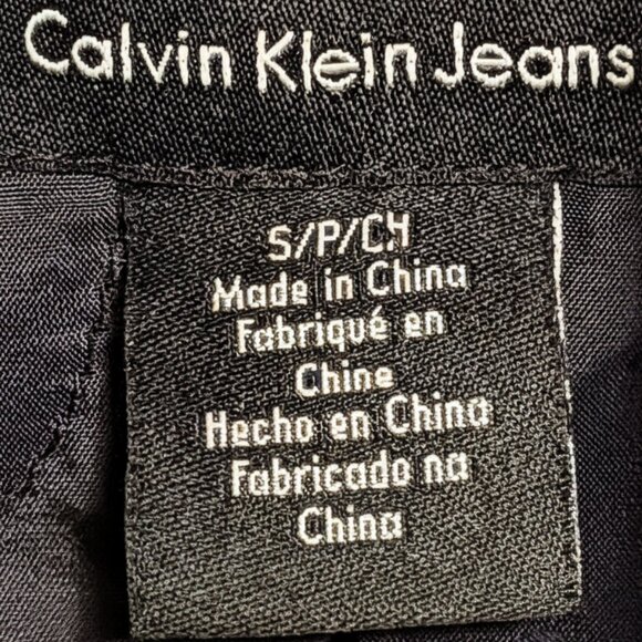 NWT Calvin Klein Womens Black Long Puffer Parka Fur Hood Winter Jacket Coat (S) - Picture 8 of 8